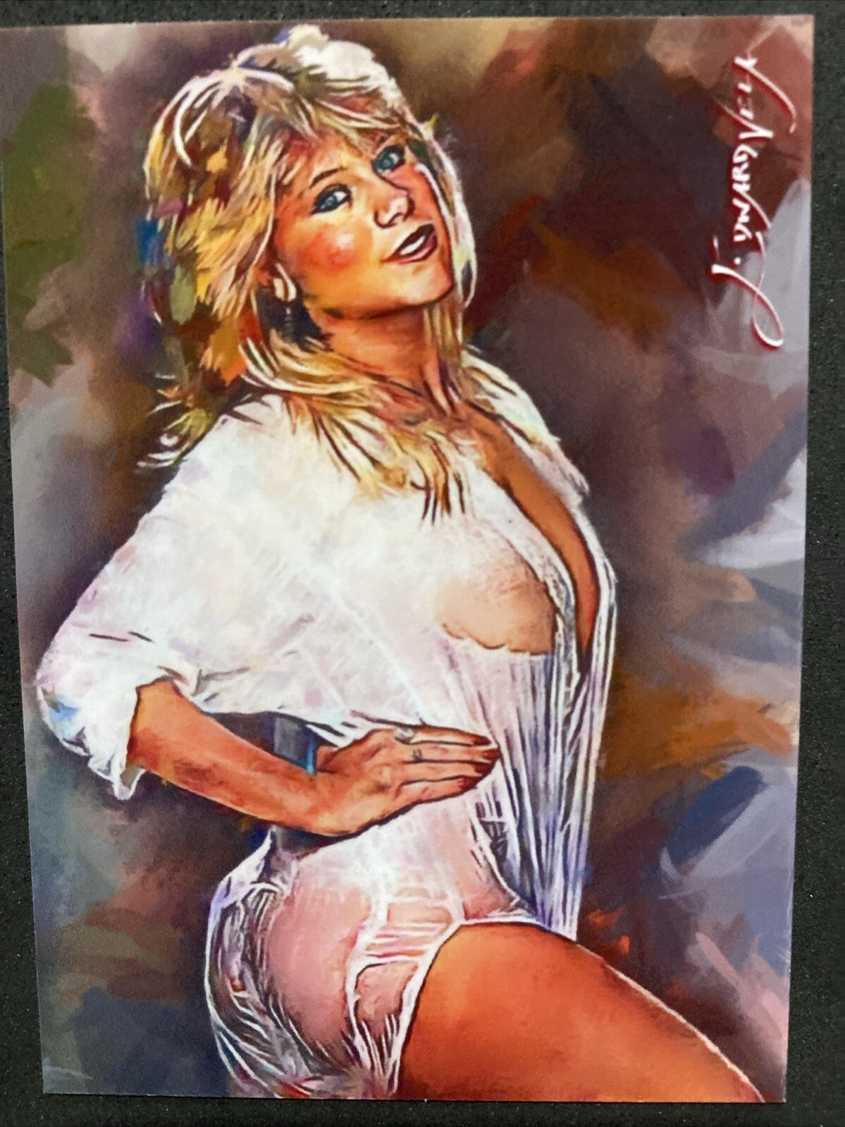 Samantha Fox #3 Art Card Limited Numbered xx/50 Edward Vela Signed 2019.