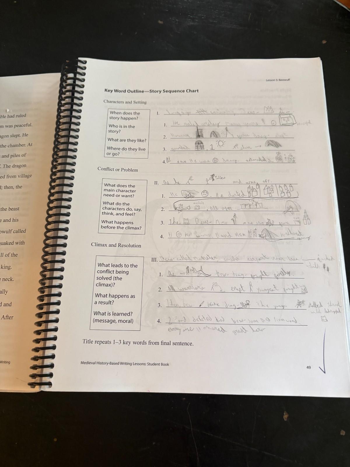 IEW Medieval History-Based Writing Lessons Student Book 5th Edtiion