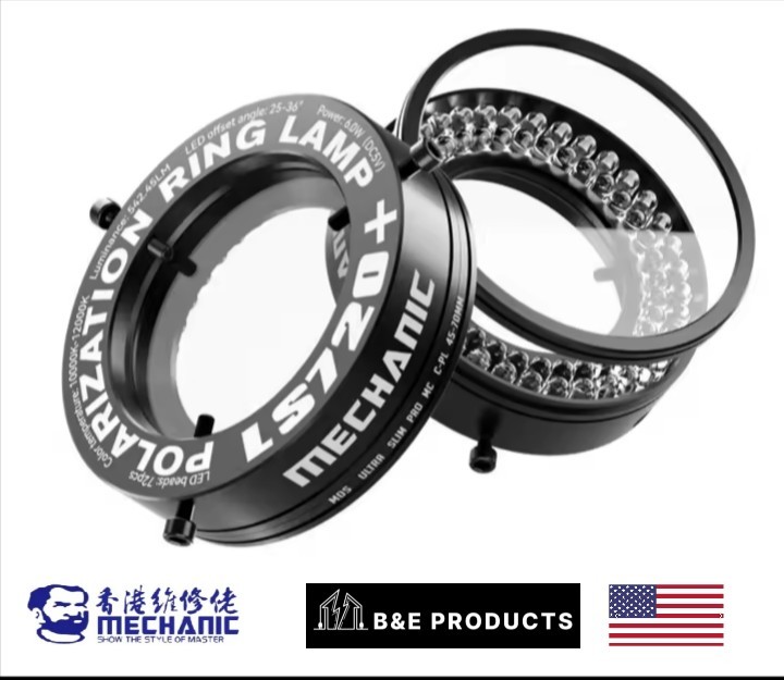 Mechanic LS720+ Microscope Ring Lamp Plus Polarization Anti Glare
