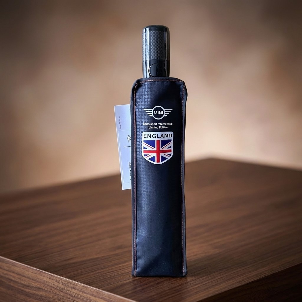 MINI Cooper Umbrella Official Compact Folding Windproof Accessories Gift Brolly