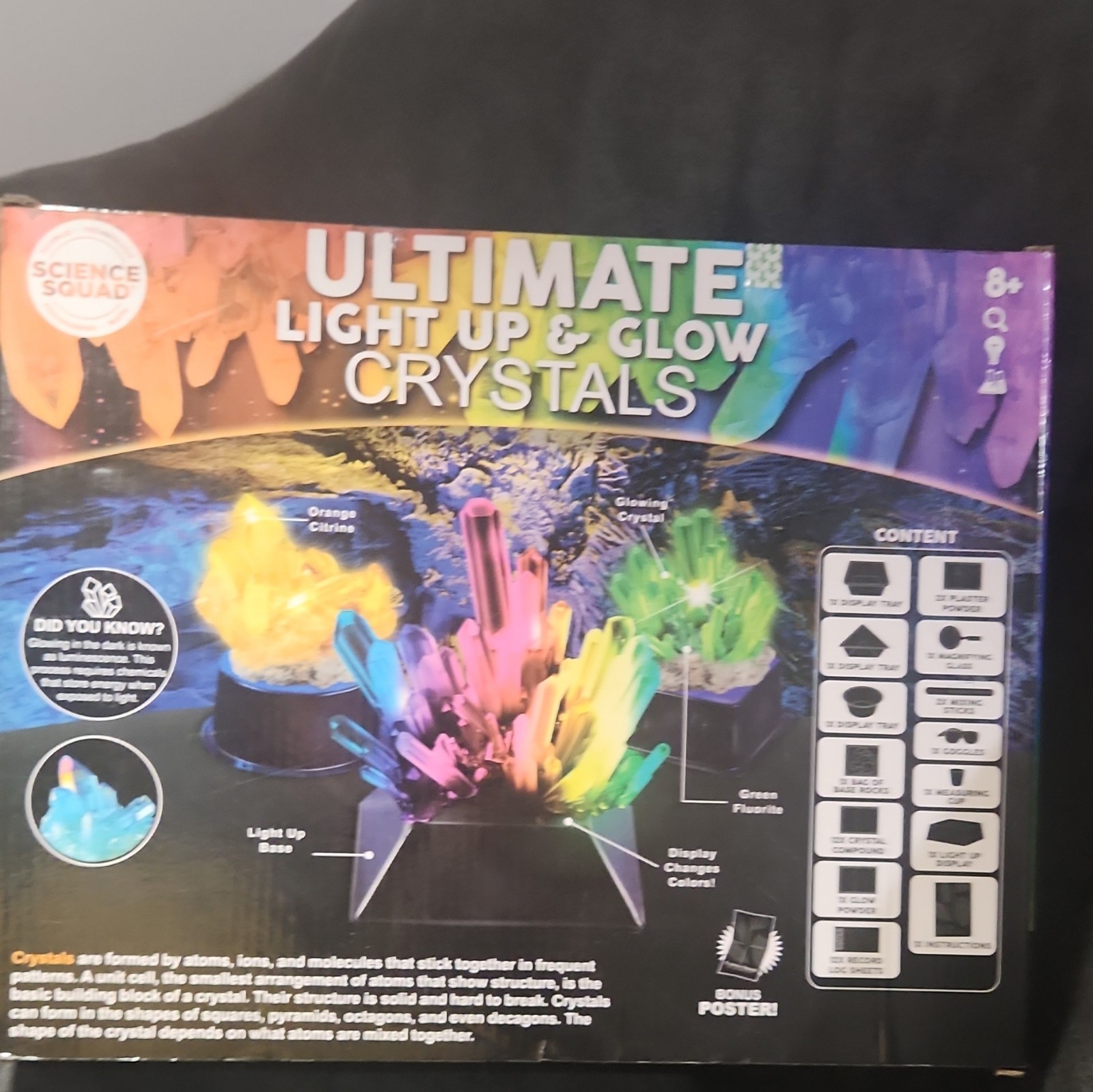 Science Squad Ultimate Light Up & Glow Crystals Kit, Ages 8+