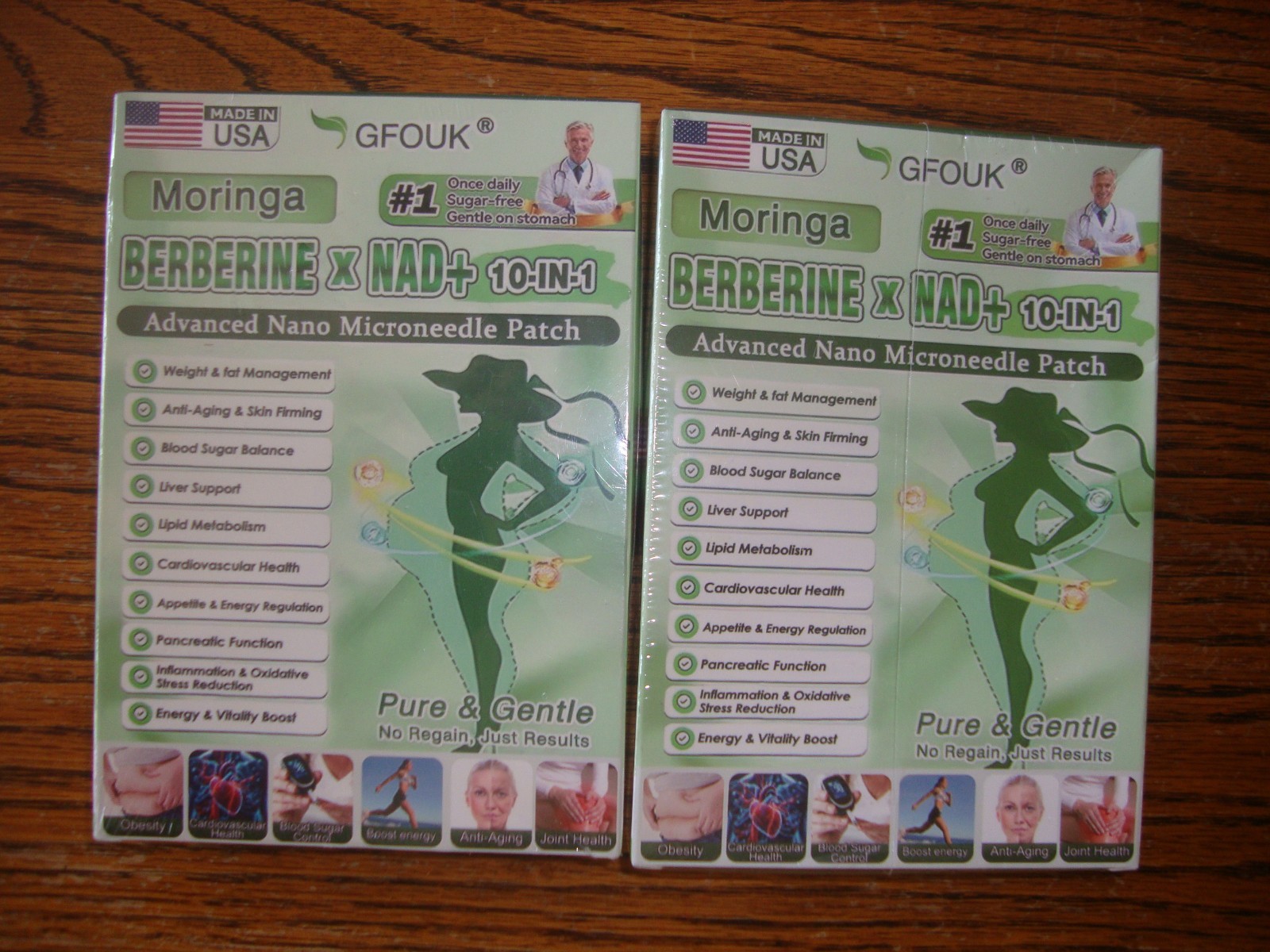 2 Moringa Berberine x NAD+10-in-1 Advanced Nano Microneedle Patch