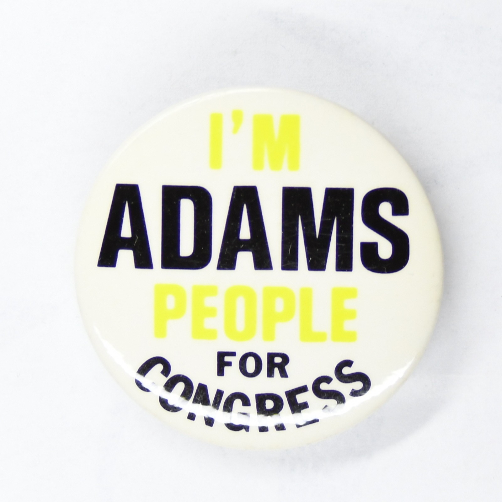 Adams for Congress - I'm People 1980 Richard P Adams PA 1980 1.75in Pinback