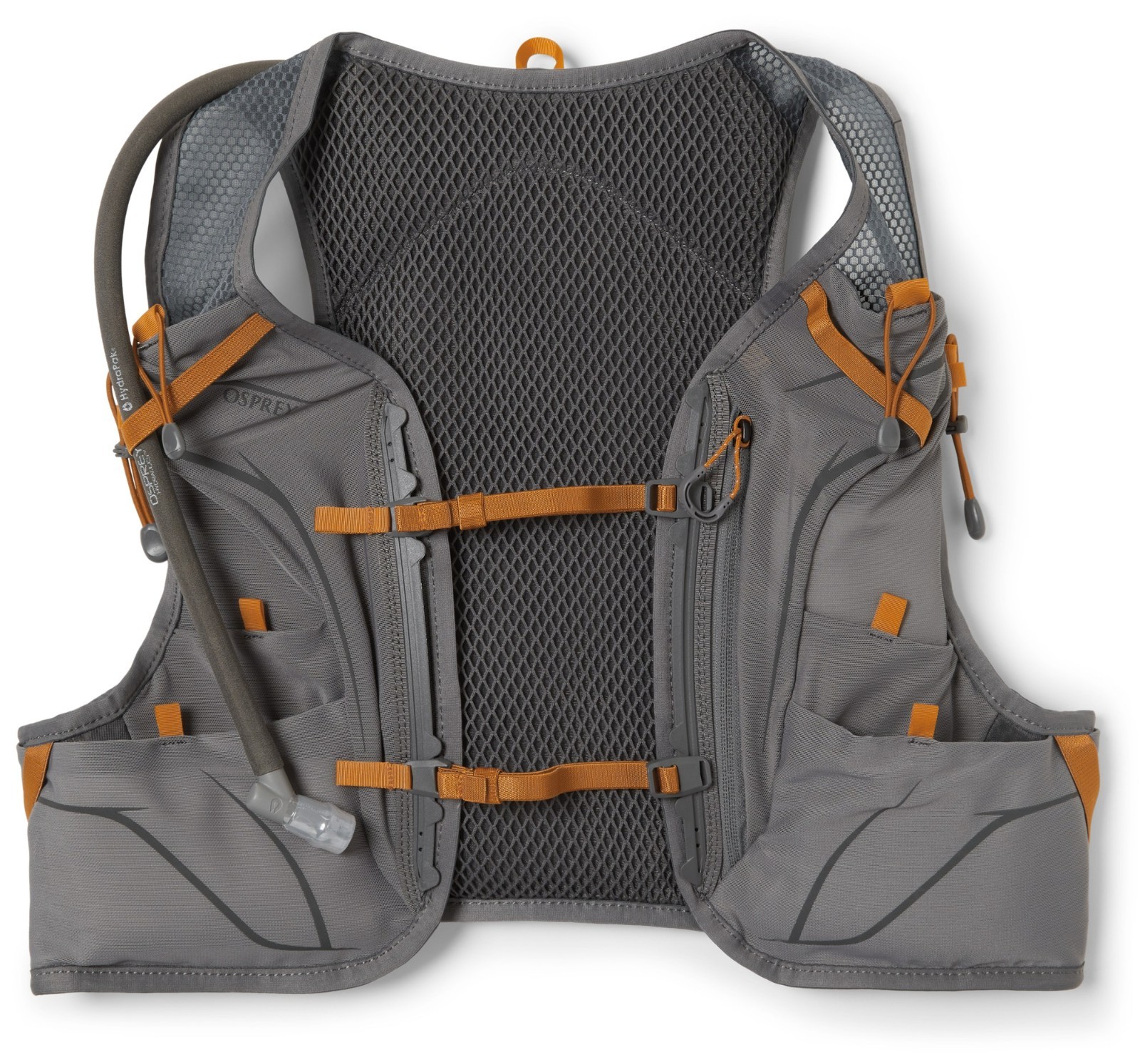 Osprey Duro 6 Men's Hydration Vest in Phantom Grey/Toffee Orange Trail Running S