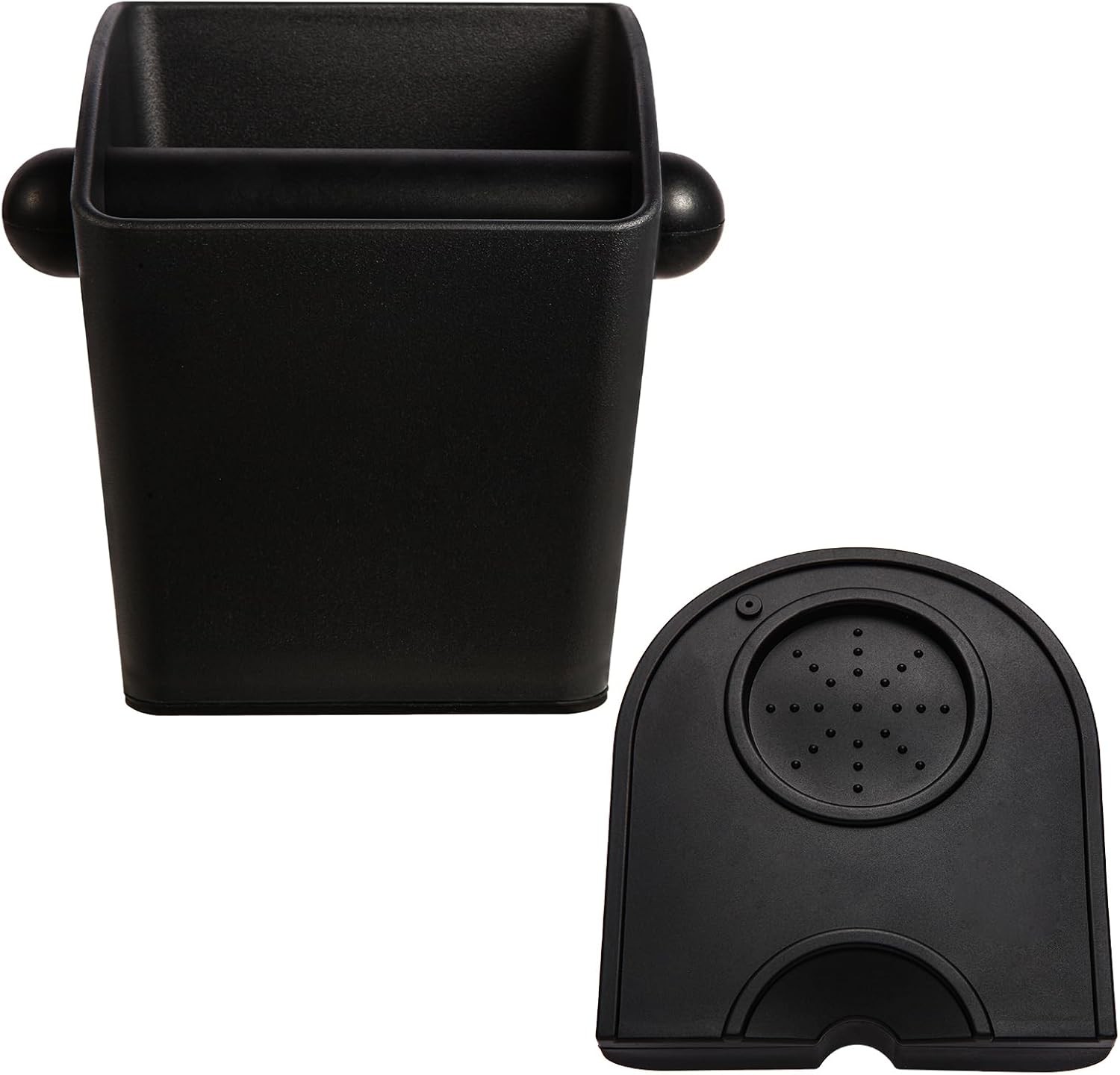 Knock Box Square High Sidewall Design with Tamper Mat