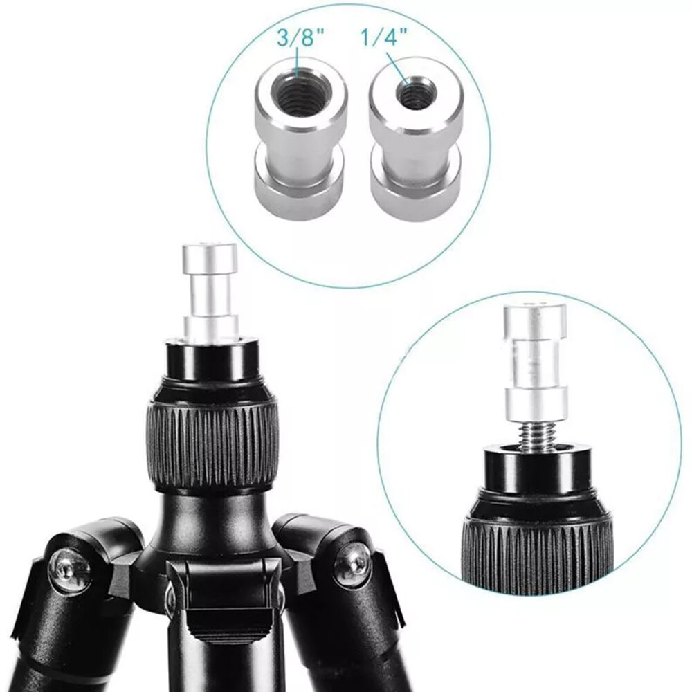 Camera Screw Mount Set 26Pcs 1/4" and 3/8" Converter Threaded Screws Adapter