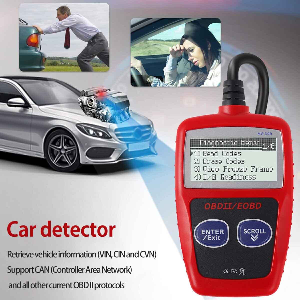 MaxiScan MS309 OBD2 Fault Code Reader Scanner OBDII Auto Diagnostic Tool