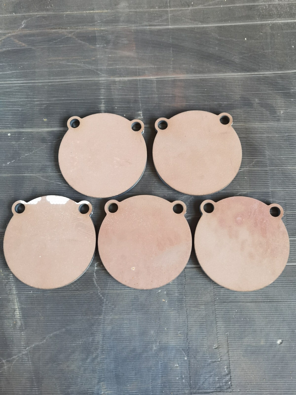 Set 5 Hardox500 gong shooting target AR500 200x10 mm
