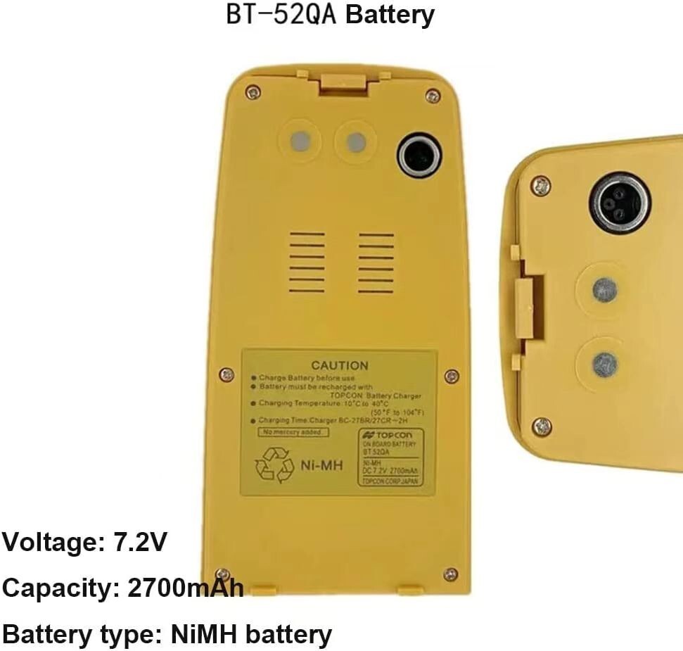 BT-52QA for Topcon BT-52QA Total Station Battery for GTS/GPT Series Surveying