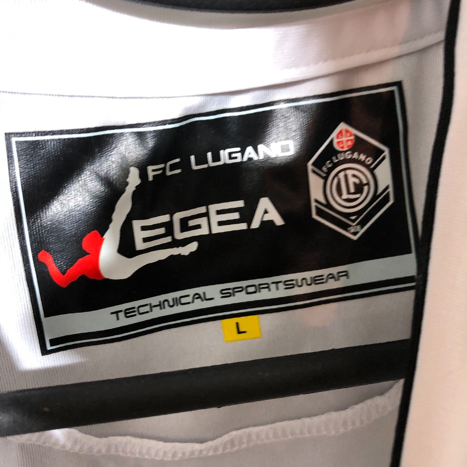 Lugano Jersey Long Sleeve Away football shirt 2012-2013 Legea Polyester Mens L