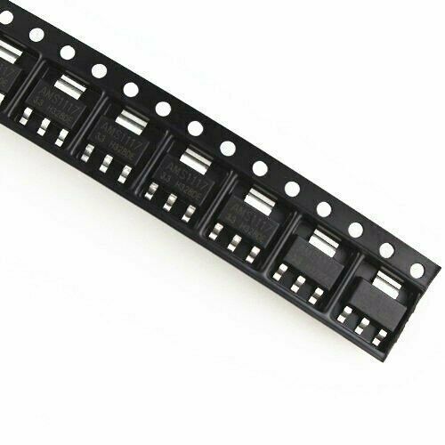 10PCS AMS1117 AMS1117-3.3 AMS117-3.3 3.3V 1A Voltage Regulator SOT-223 NEW