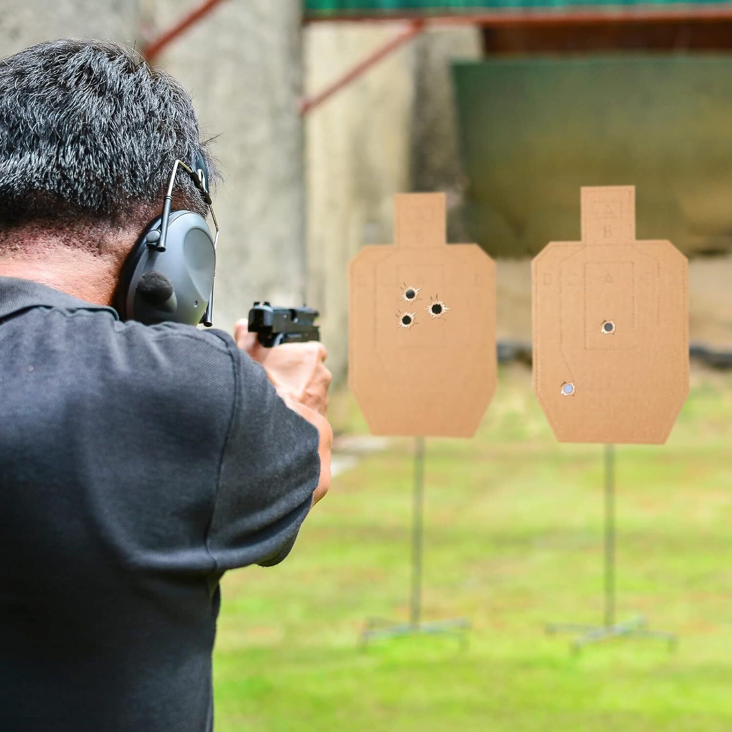 100 Pcs USPSA/IPSC/IDPA Shooting Cardboard Targets for Shooting Competition