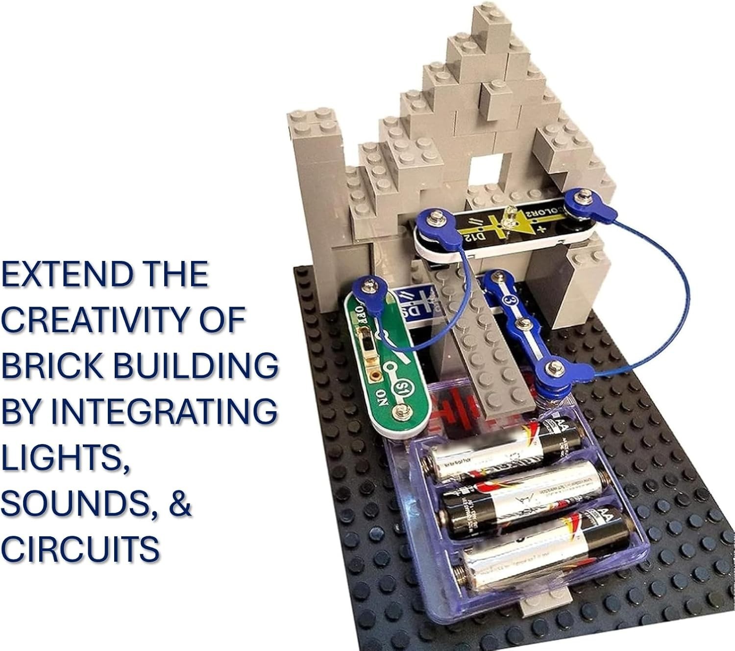 BRIC: Structures | Brick & Electronics Exploration Kit | Over 20 Stem & Brick...
