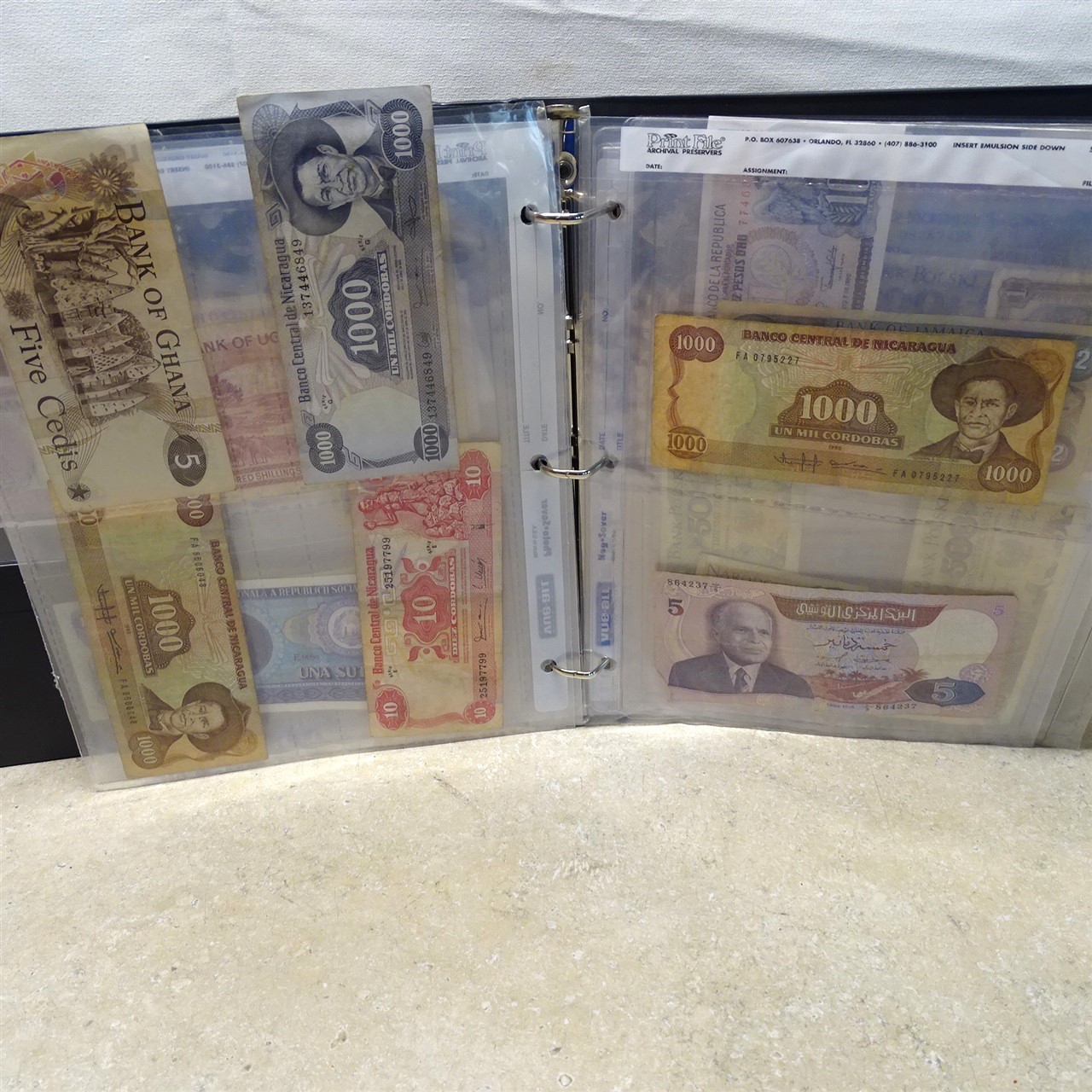 Vintage Assorted Paper Bank Notes Lot, (41) Foreign Notes-Money, See Pics