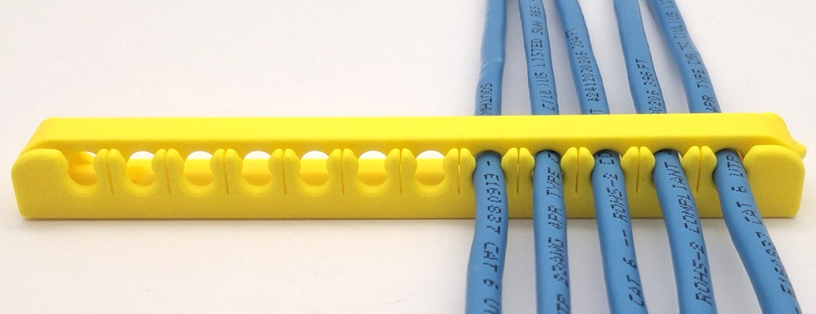 12-Wire Ethernet Cable Comb – Cable Organizer - 10 pk