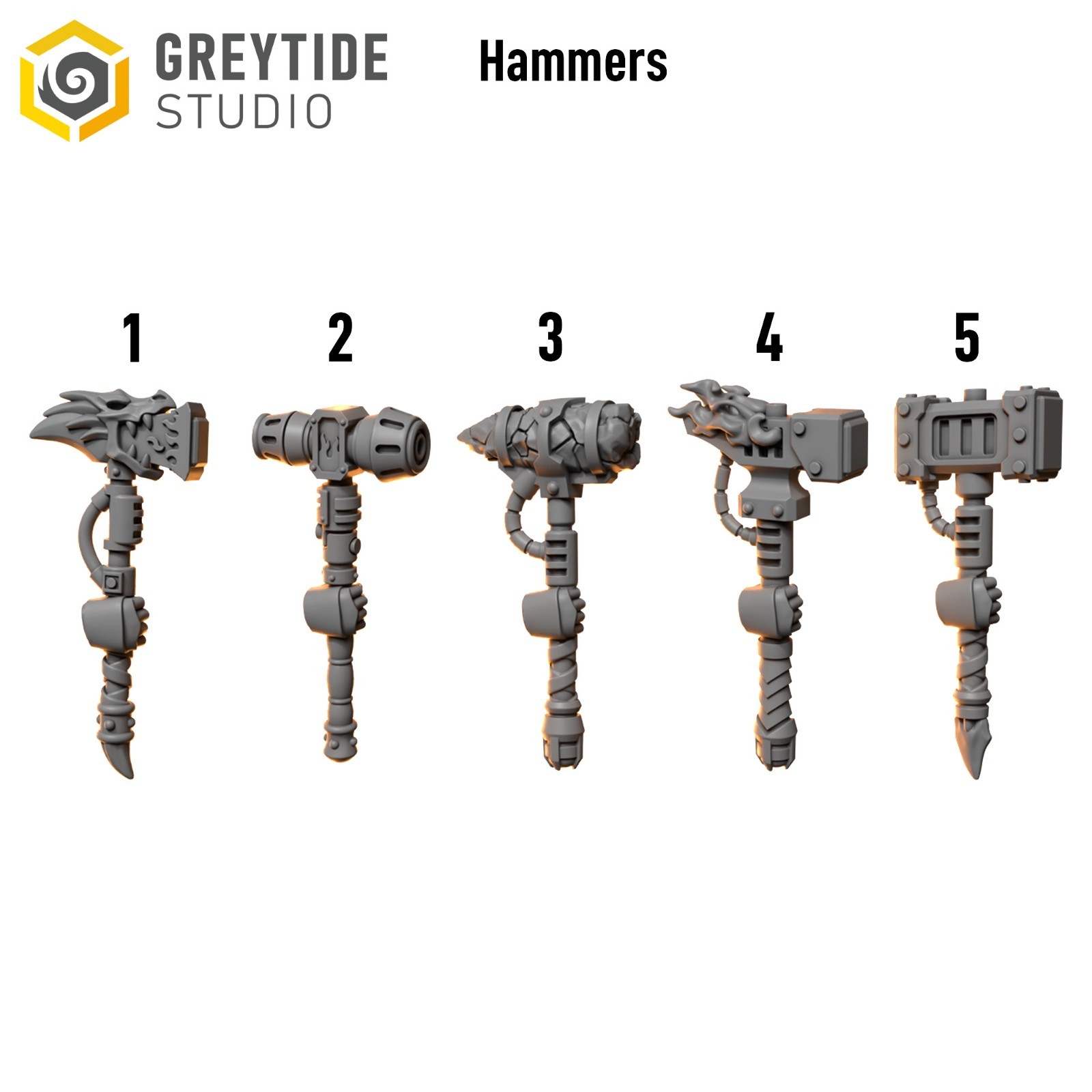 GreyTide Anvil Wardens Upgrade Kit | 100+ Custom Bits | Helmets Weapons Armor