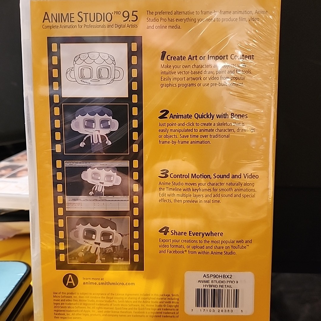 Anime Studio Pro 9.5 for PC/MAC NEW SEALED