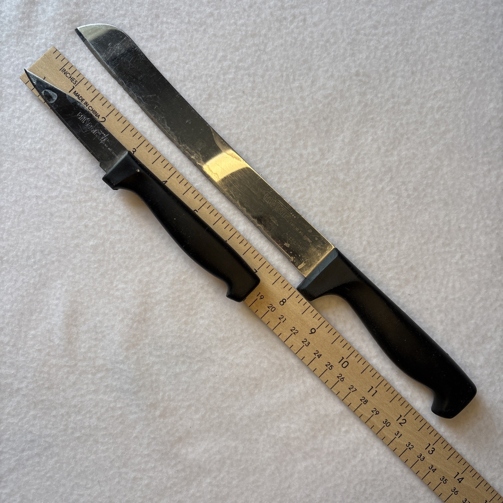 TRISTAR CUTLERY Lot Of 2 Kitchen Knives Serrated Stainless Steel Blade Taiwan
