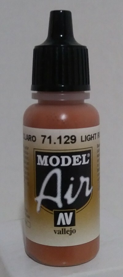 Vallejo Model Air acrylic paint 71.129, Light Rust.