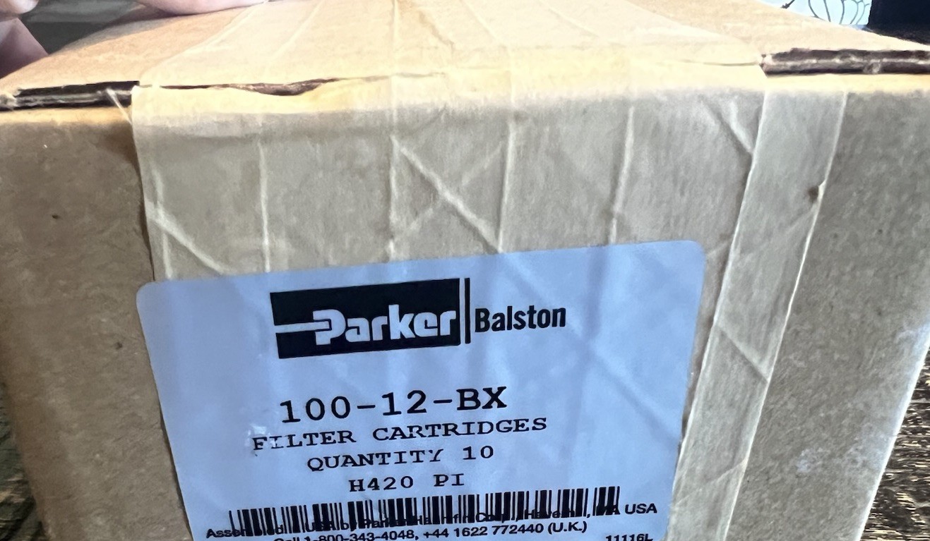 Balston Part# 100-12-BX, Coalescing Filter Element. (BOX OF 9)
