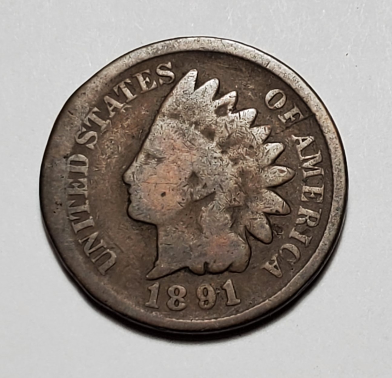 1891 INDIAN HEAD PENNY #P1750