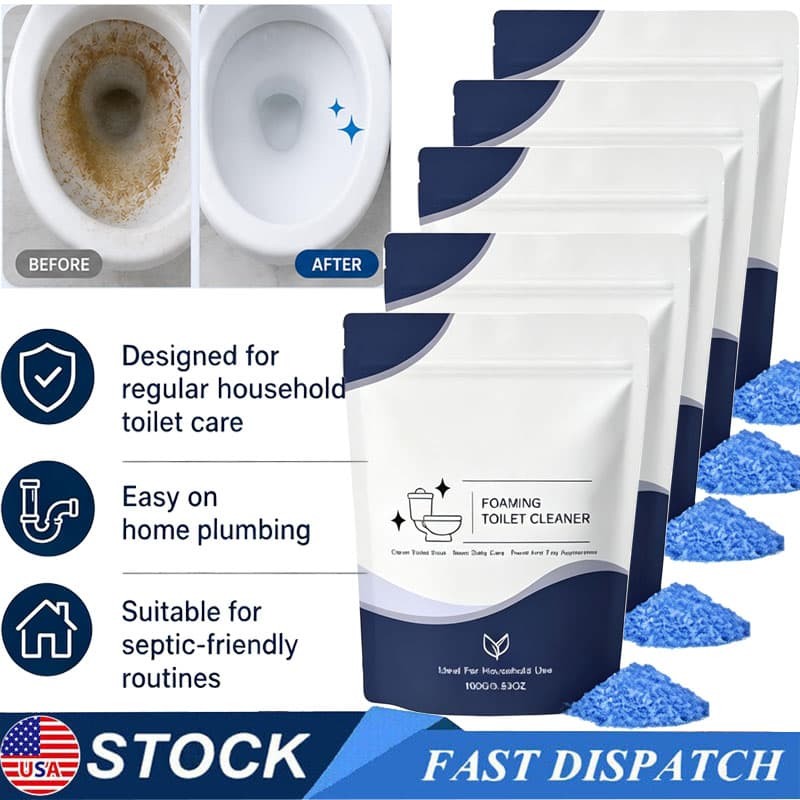 6PC Restorabowl Foaming Cleaning Powder Fresh Scent Fast Dissolving Daily Care