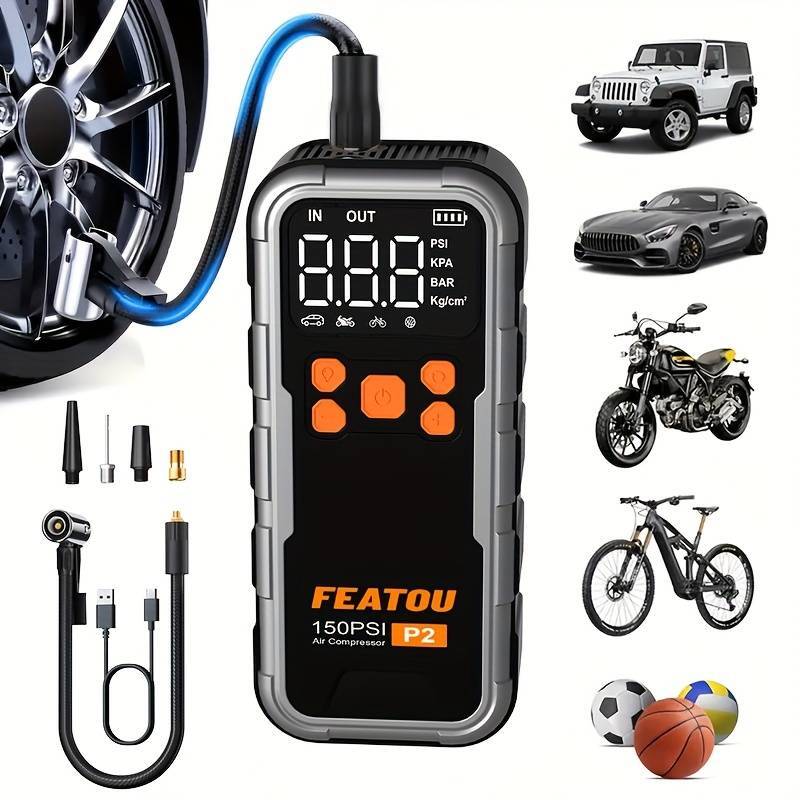 Car Tire Air Pump Inflator Compressor Digital Electric Auto Portable 150PSI 12V
