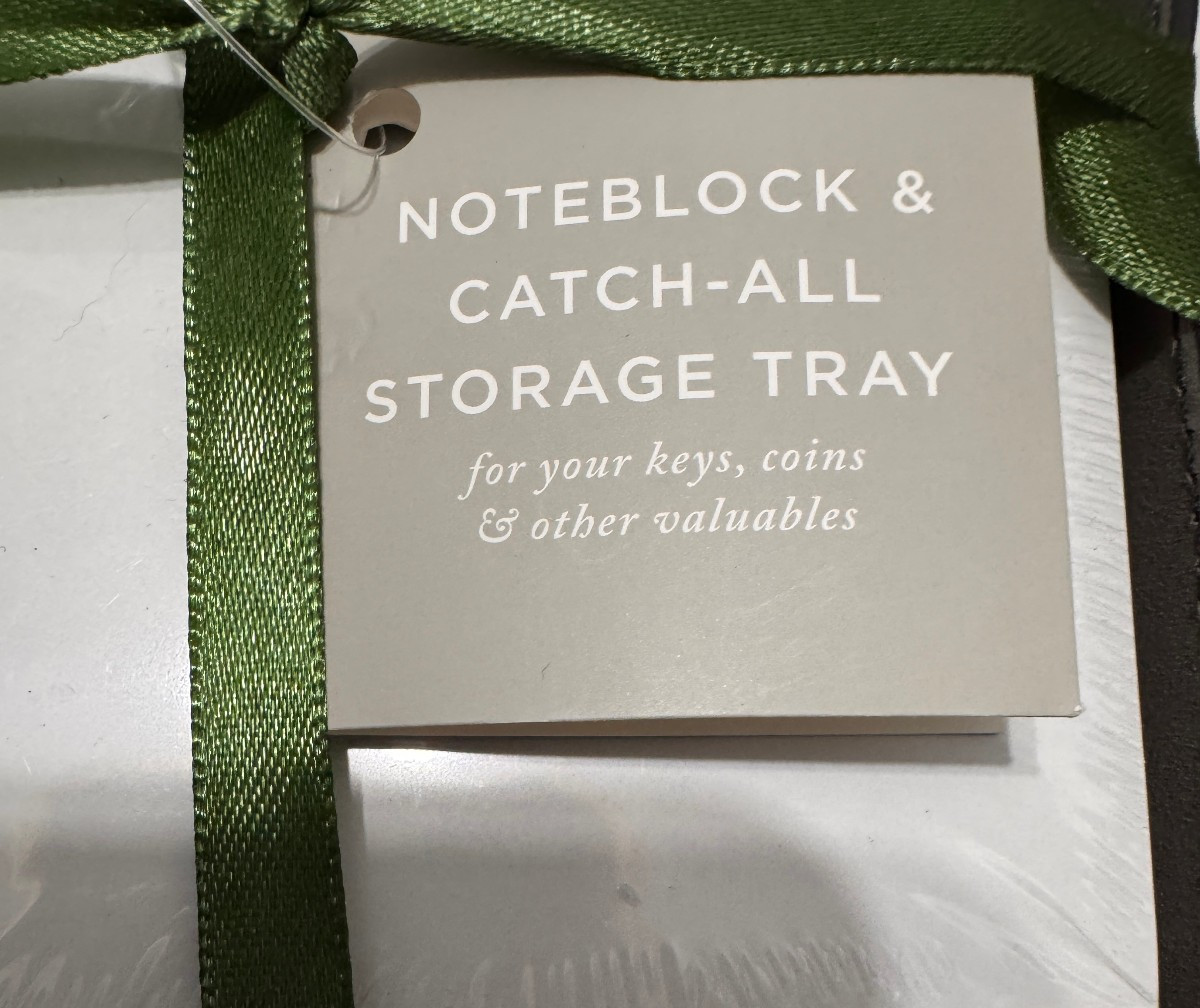 Fringe Studio Storage Tray and Noteblock Pad 300 Sheets Best Dad Golf New