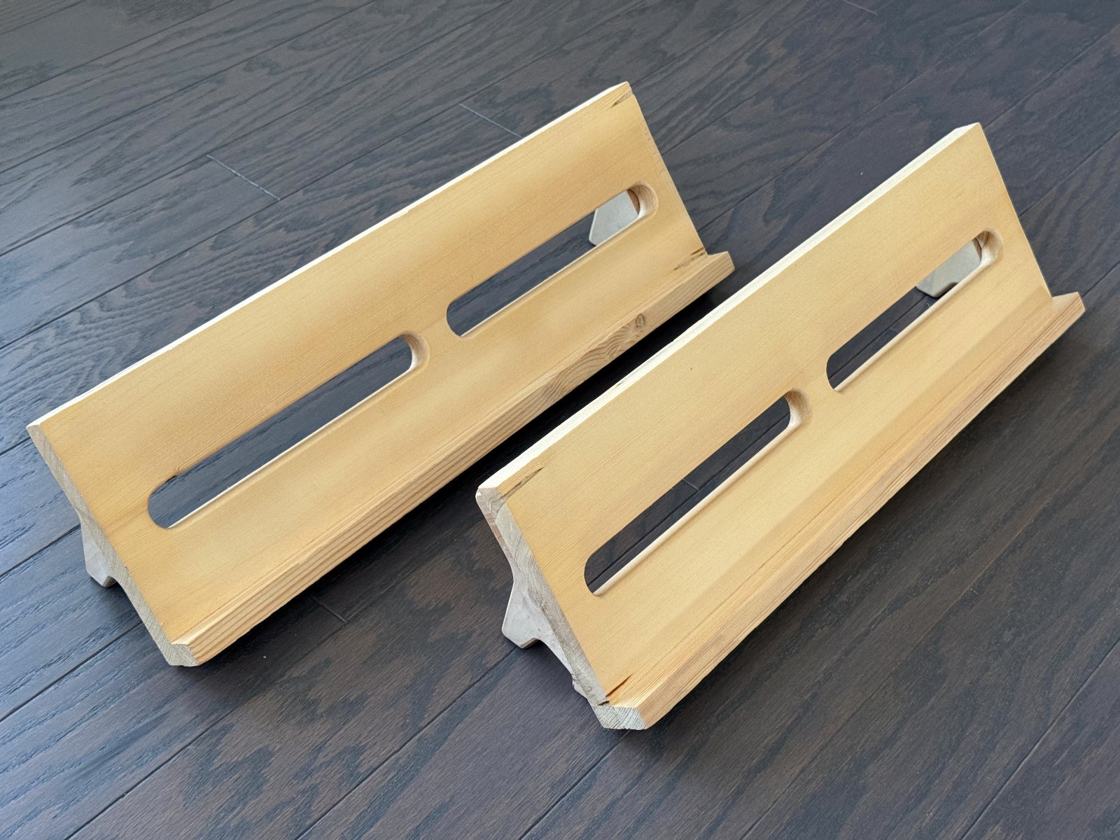 2x SynthToys 19.5" x 5" Wooden Desktop Pedalboard - Plywood