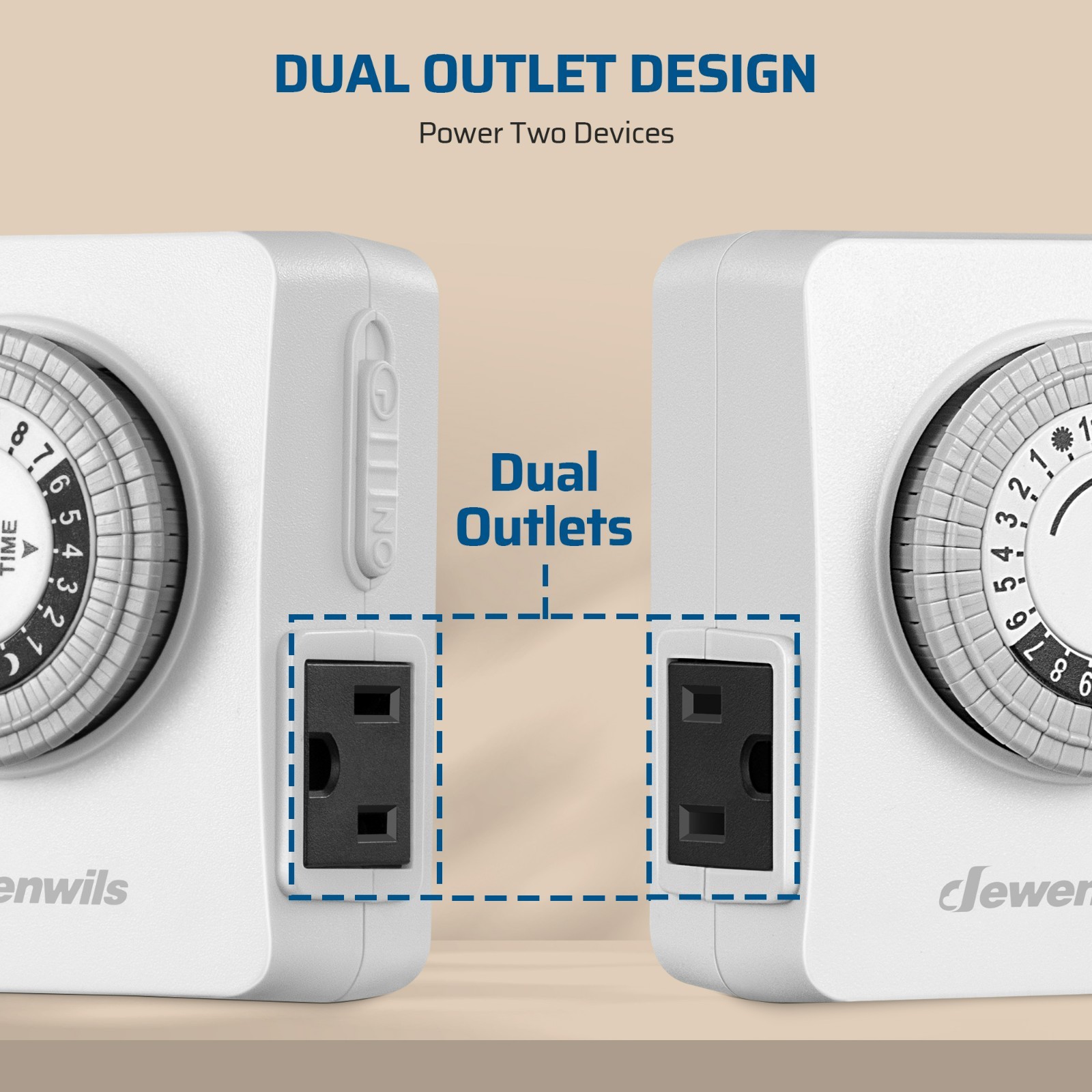 6 Pack Indoor Outlet Timer, 24Hr Programmable, 1875W,Grow Light & Lamp