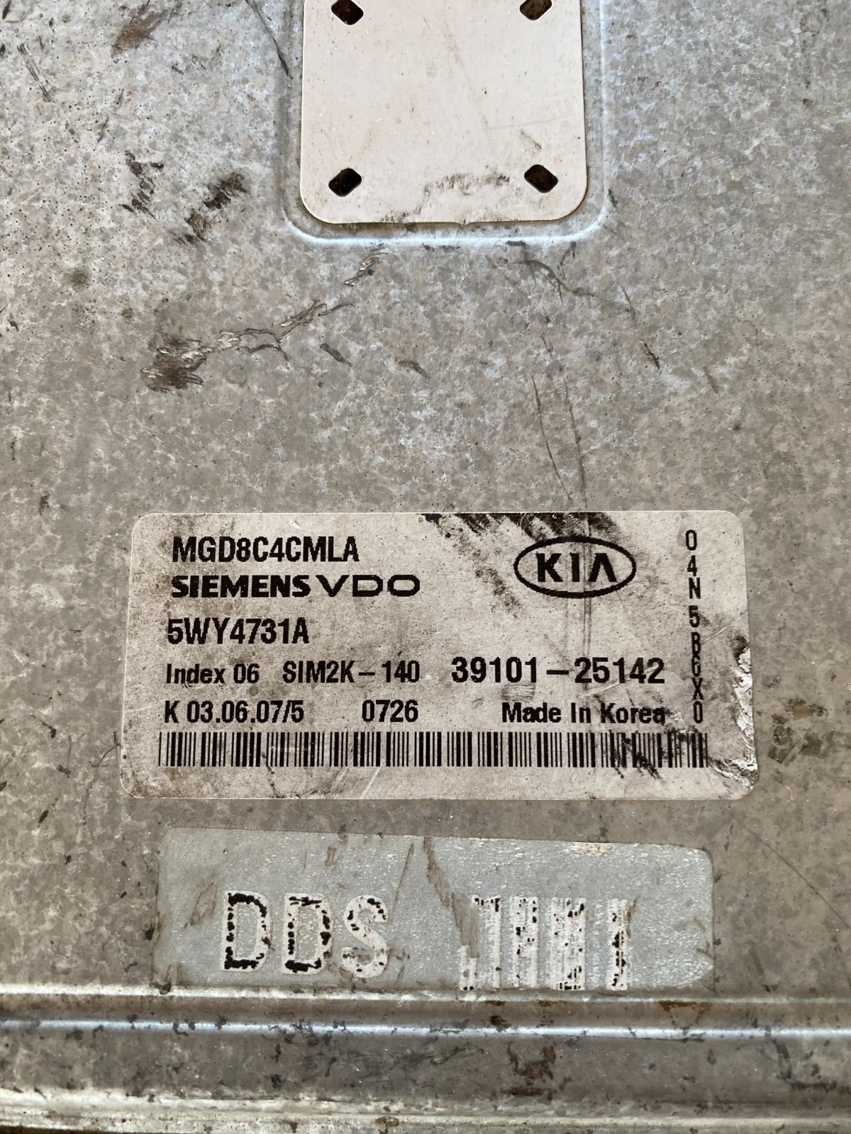 06-08 Kia Optima 39101-25142 Computer Brain Engine Control ECU ECM EBX Module