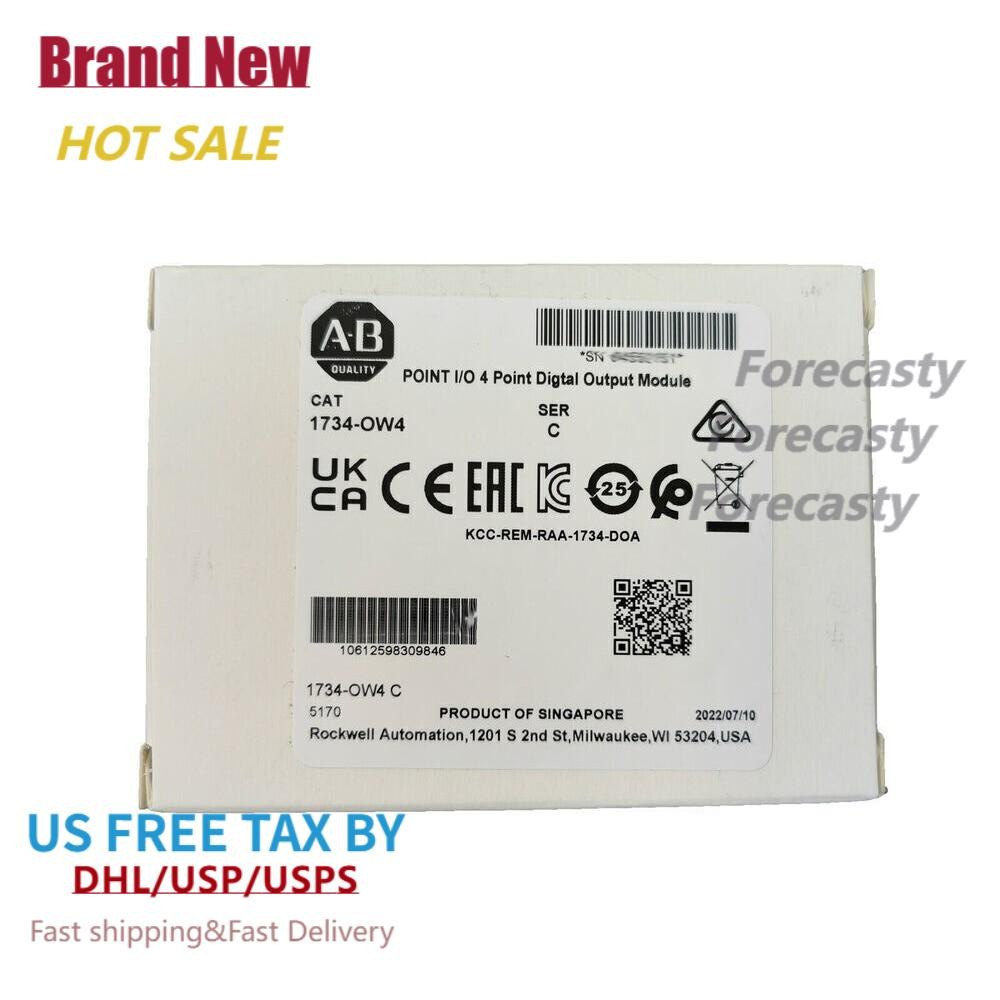 New AB 1734-OW4 Point I/O 4 Point Digital Output Module 1734OW4 In US Free Tax