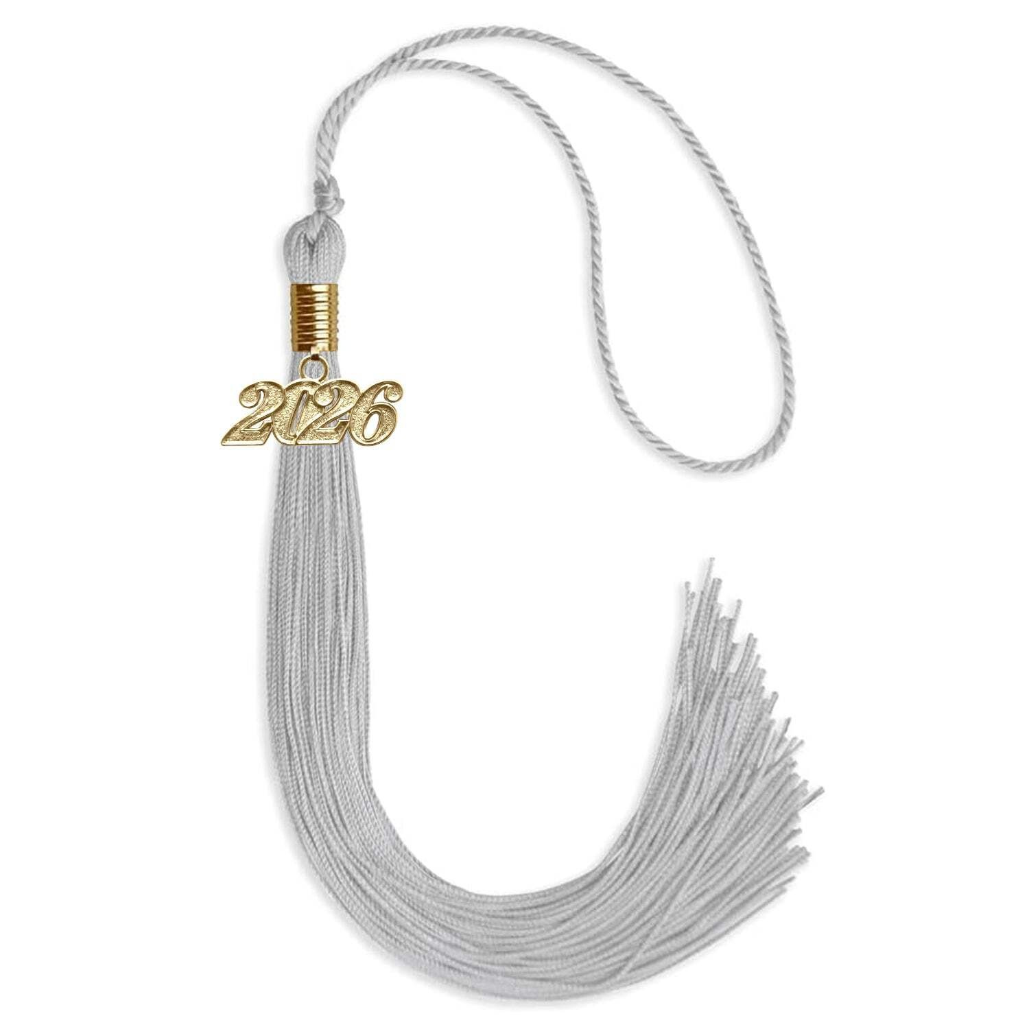 Endea Graduation Silver Tassel With Gold Date Drop