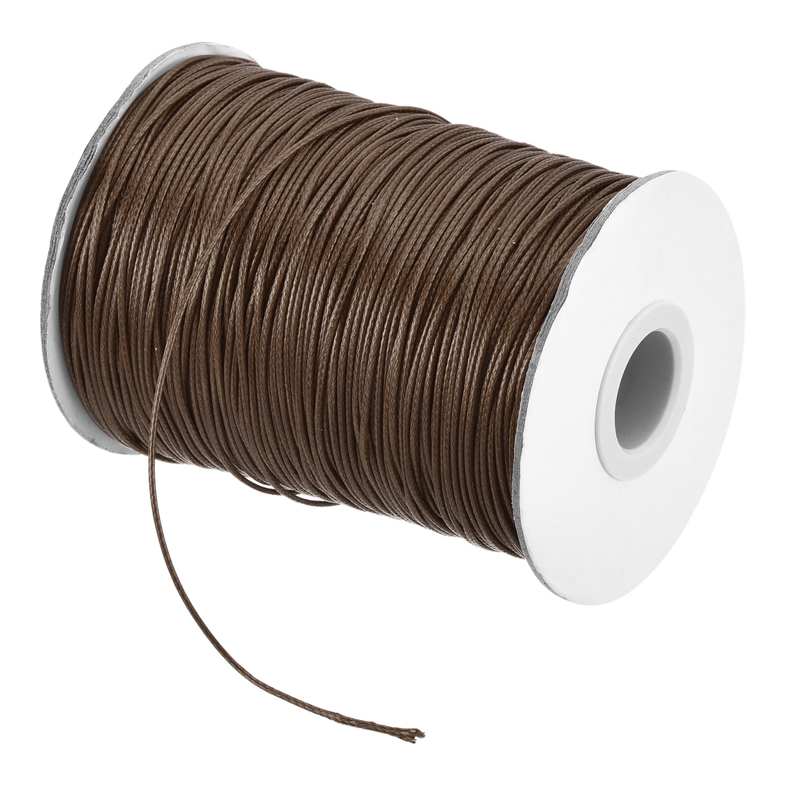 Brown 1mm Waxed Cord 175 Yard Wax Bead Thread String for Jewelry Making
