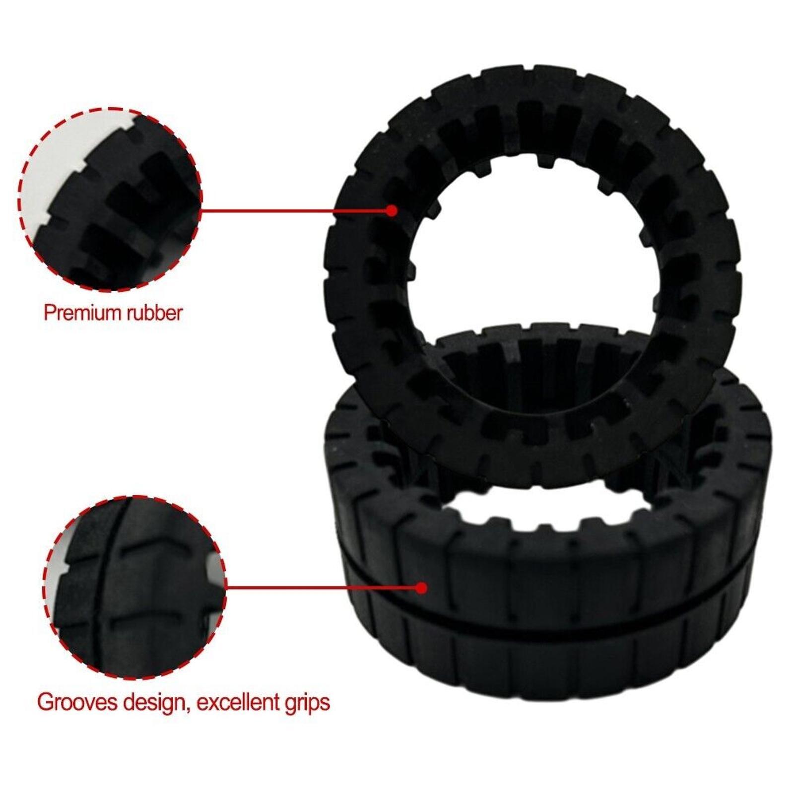 2PCS Durable Replacement Rubber Wheel Tires Cover For iRobot Braava Jet M6 d