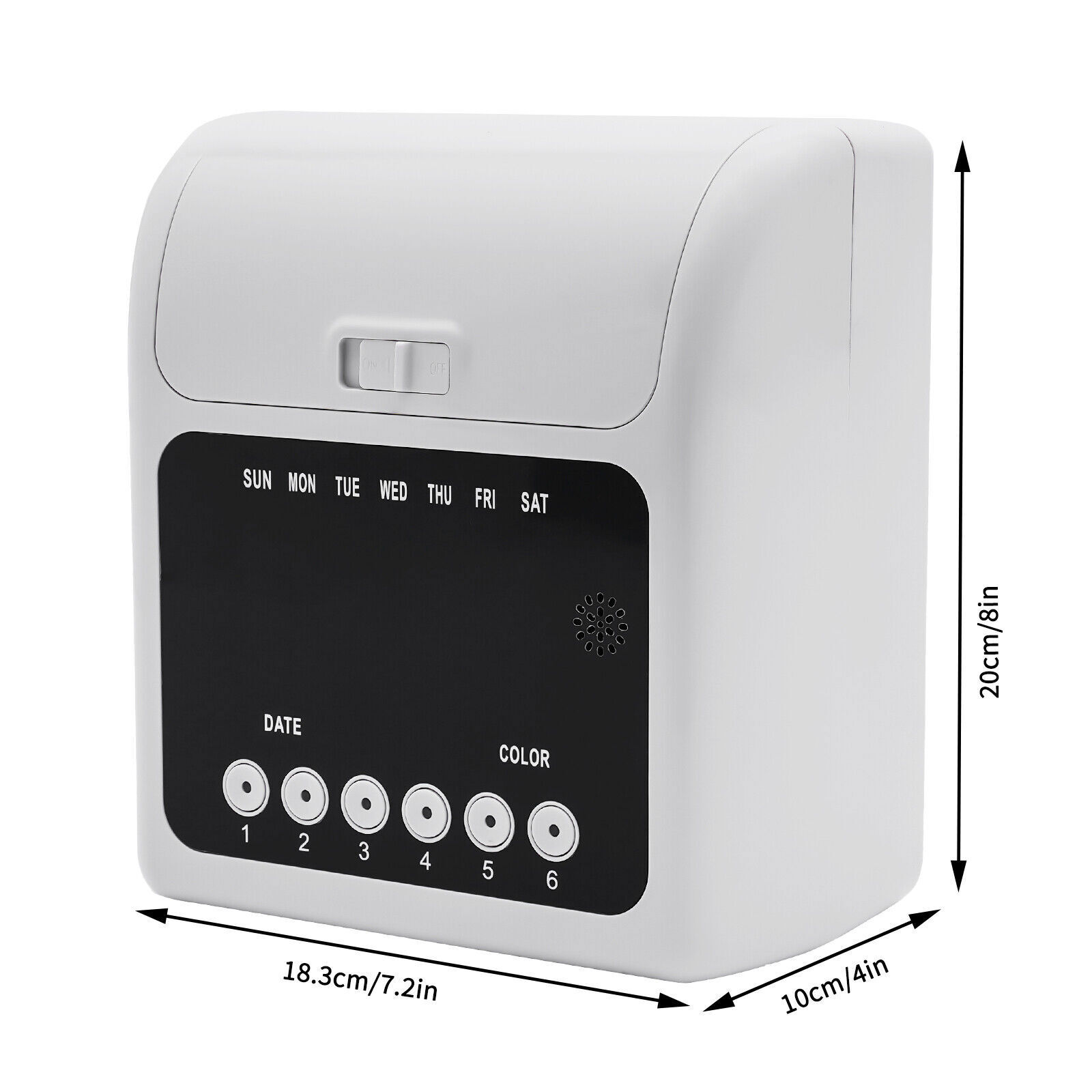 Employee Time Clock Card Machine Calculating Attendance Punch Built-in Music New