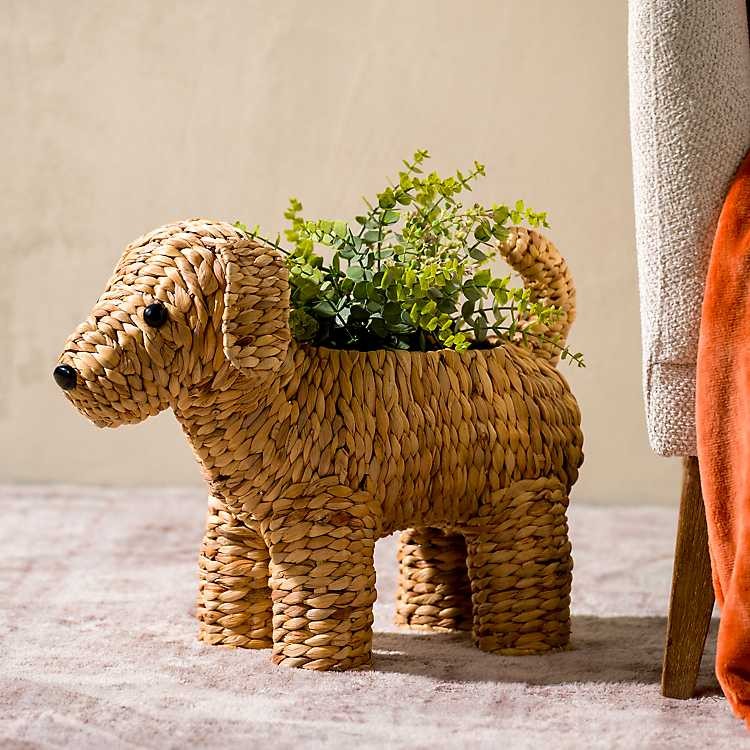 Kirkland's Doodle Woven Hyacinth Basket