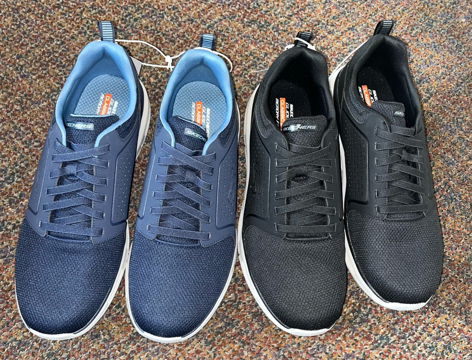 Skechers Men's Glide Lite Pacer Shoes - Navy 10.5,12 & BLACK 12,13 / 1754378