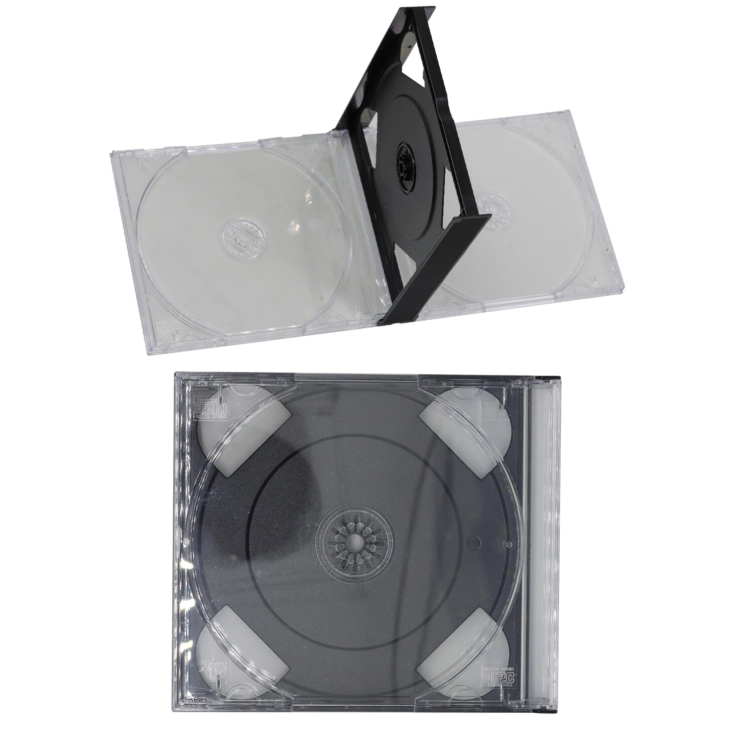 Quad 4-Disc CD Video Game Replacement Case Holder For Sony PlayStation 1 PS1 ONE