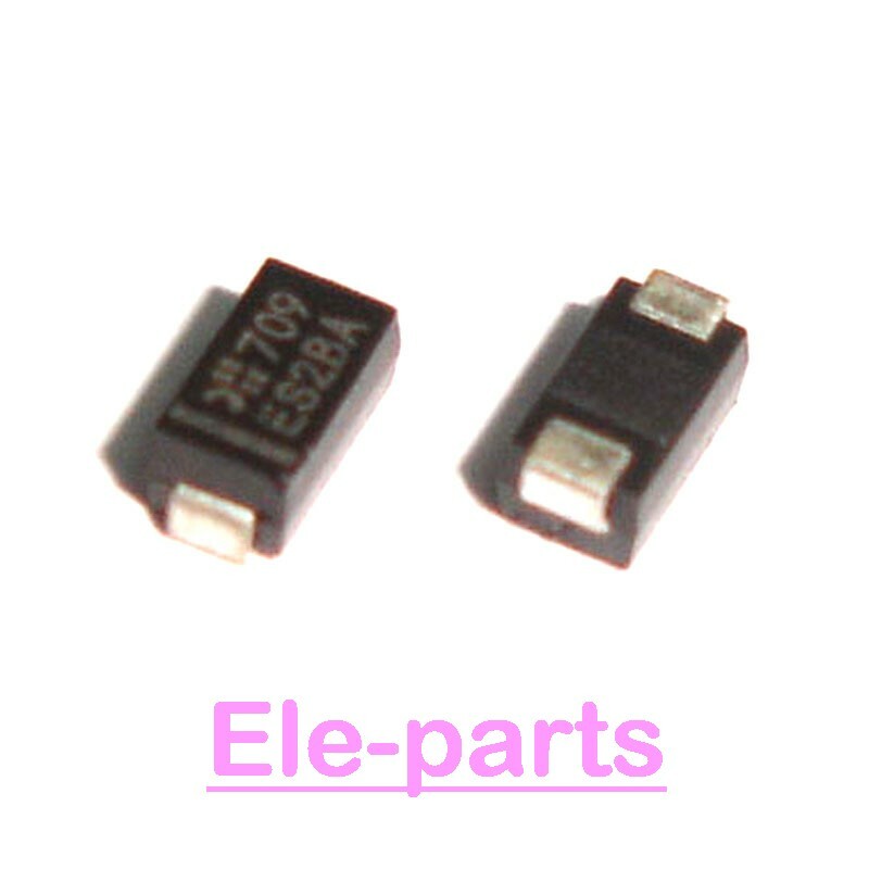 50 PCS ES2BA DO-214AC SMA 2.0 Amps. Surface Mount Super Fast Rectifiers Diodes