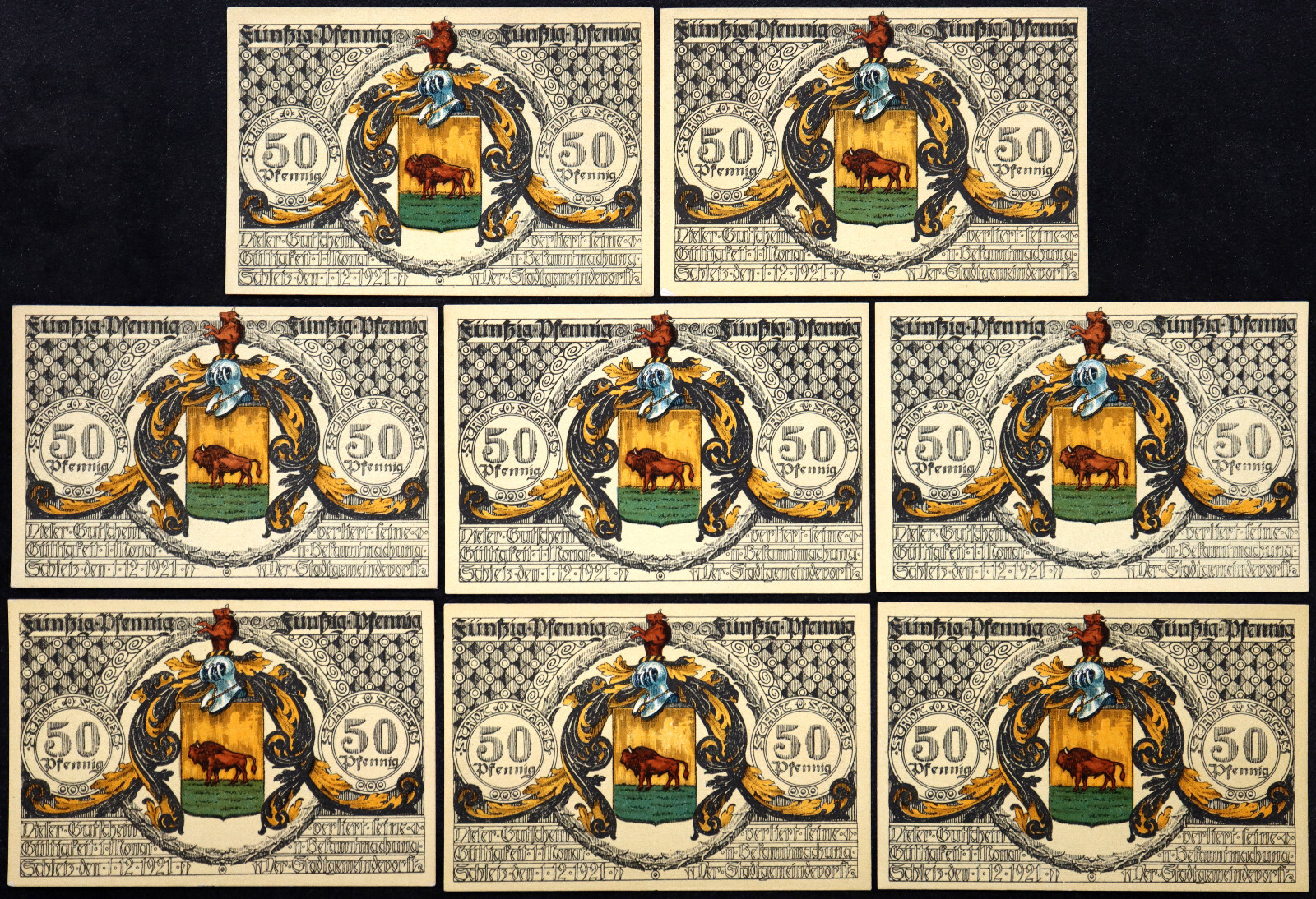 SCHLEIZ 1921 "Alchemy & Magic" Complete Series German Notgeld