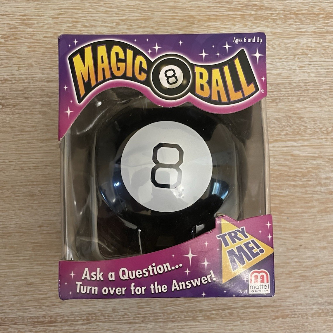 Mattel Games Magic 8 Ball Fortune Teller Novelty Toy Ages 6+ MPN 26980P