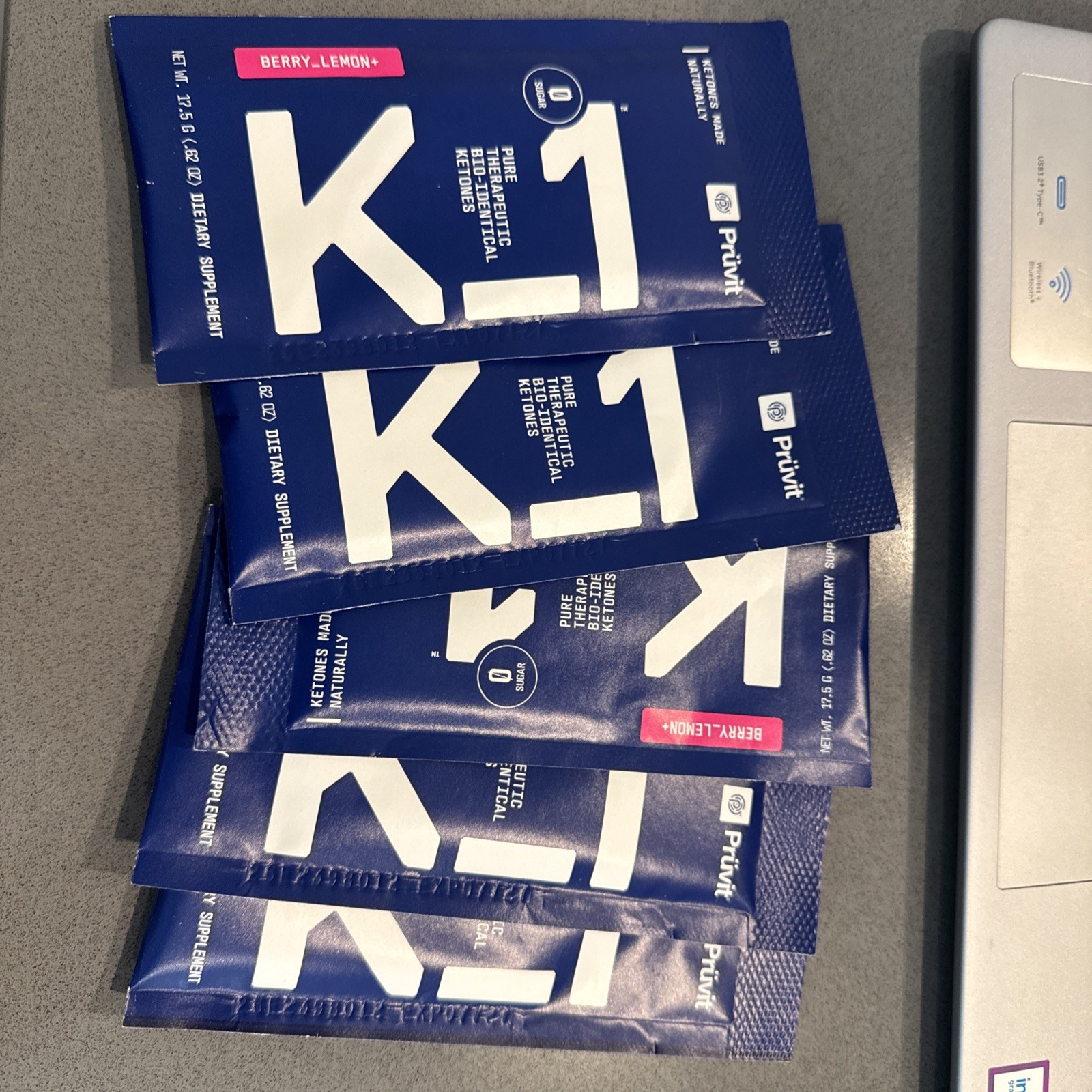 🔥🔥 PRUVIT k1 KETONES berry lemon 5 PACKS - FREE SHIPPING exp 2027