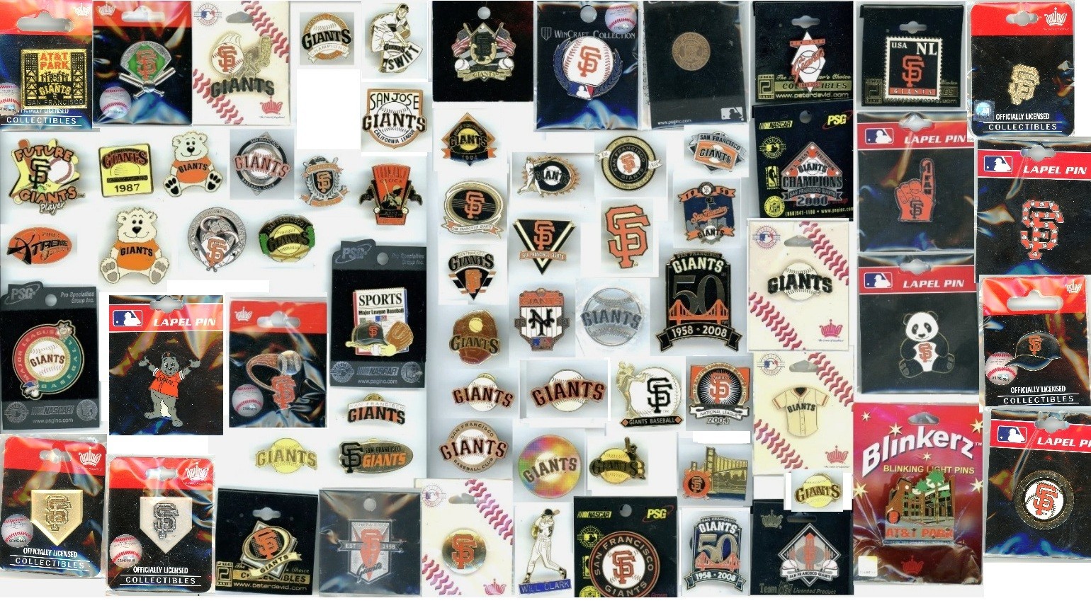 SF Giants Vintage Pin Choice Players Postseason Stadiums Lou Seal Exclusives +