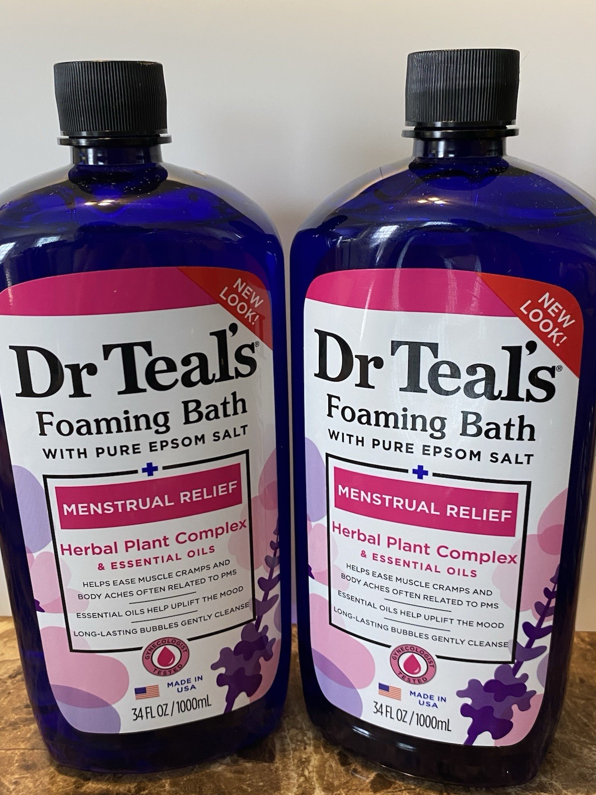 Dr Teal's Foaming Bath w/Epsom Salt, & Essential Oil 34Oz Lot of 2!