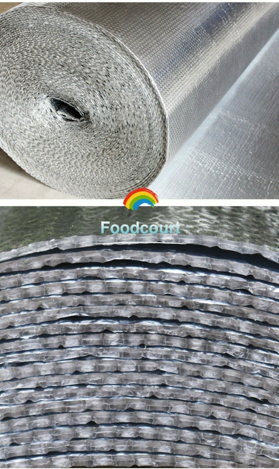 Bubble Cushioning Wrap Padding Insulated Foil Packaging Roll, 39" W x 115 FT