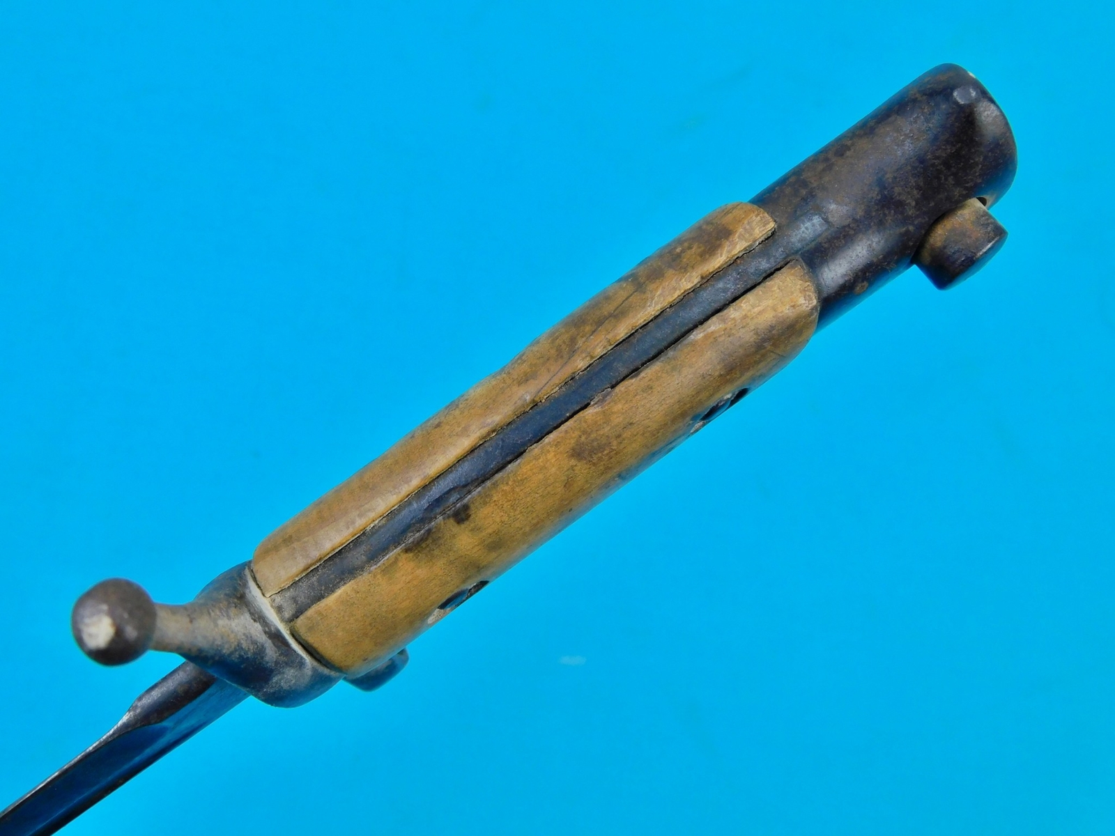 Italian Italy Vintage WW2 Bayonet Fighting Knife w/ Scabbard Frog