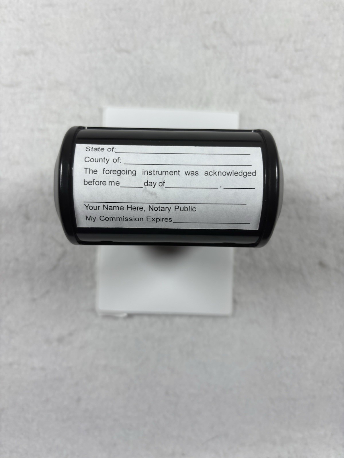 ExcelMark Self-Inking Notary Public Stamp Preowned Black Office Stamp