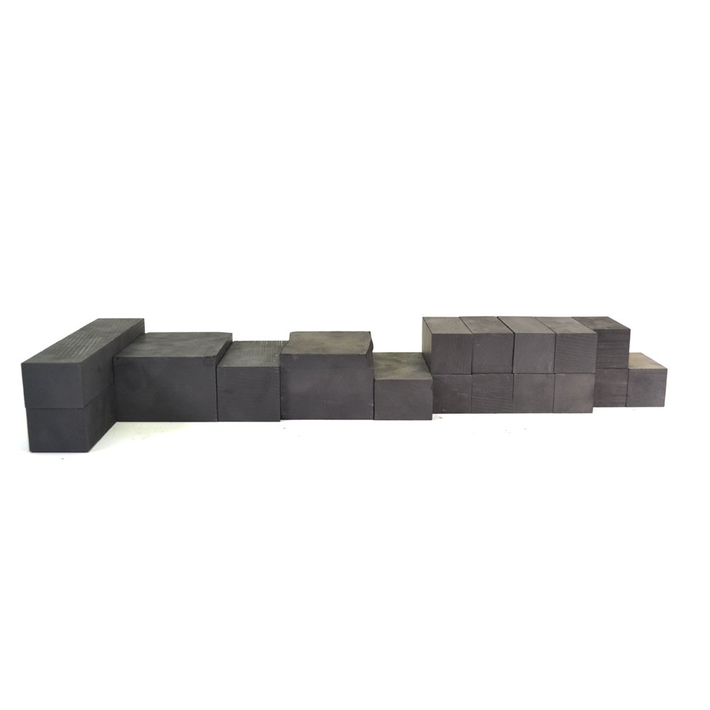 (Lot of 16) Poco Varying Sized Pieces 7.90 lb Semiconductor Grade Graphite Blank