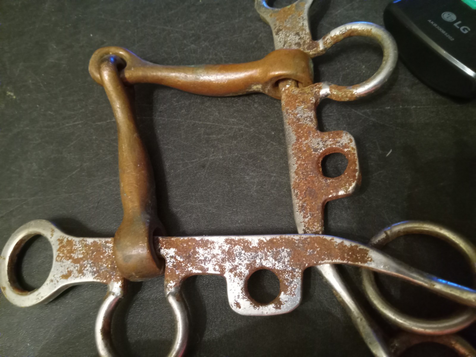 Argentine snaffle bit 5 1/4 inch copper mouth